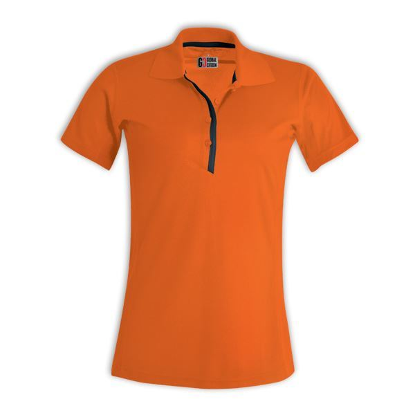 Ladies Matrix Polo - Orange/graphite