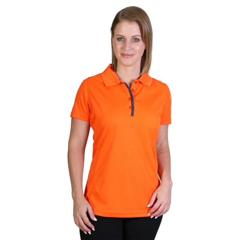 Ladies Matrix Polo - Orange/graphite