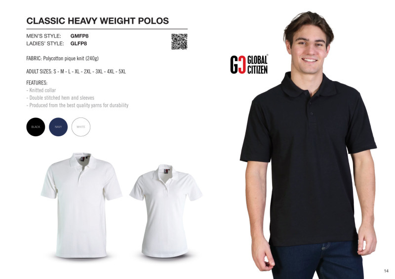 240g Classic Heavy Weight Polo