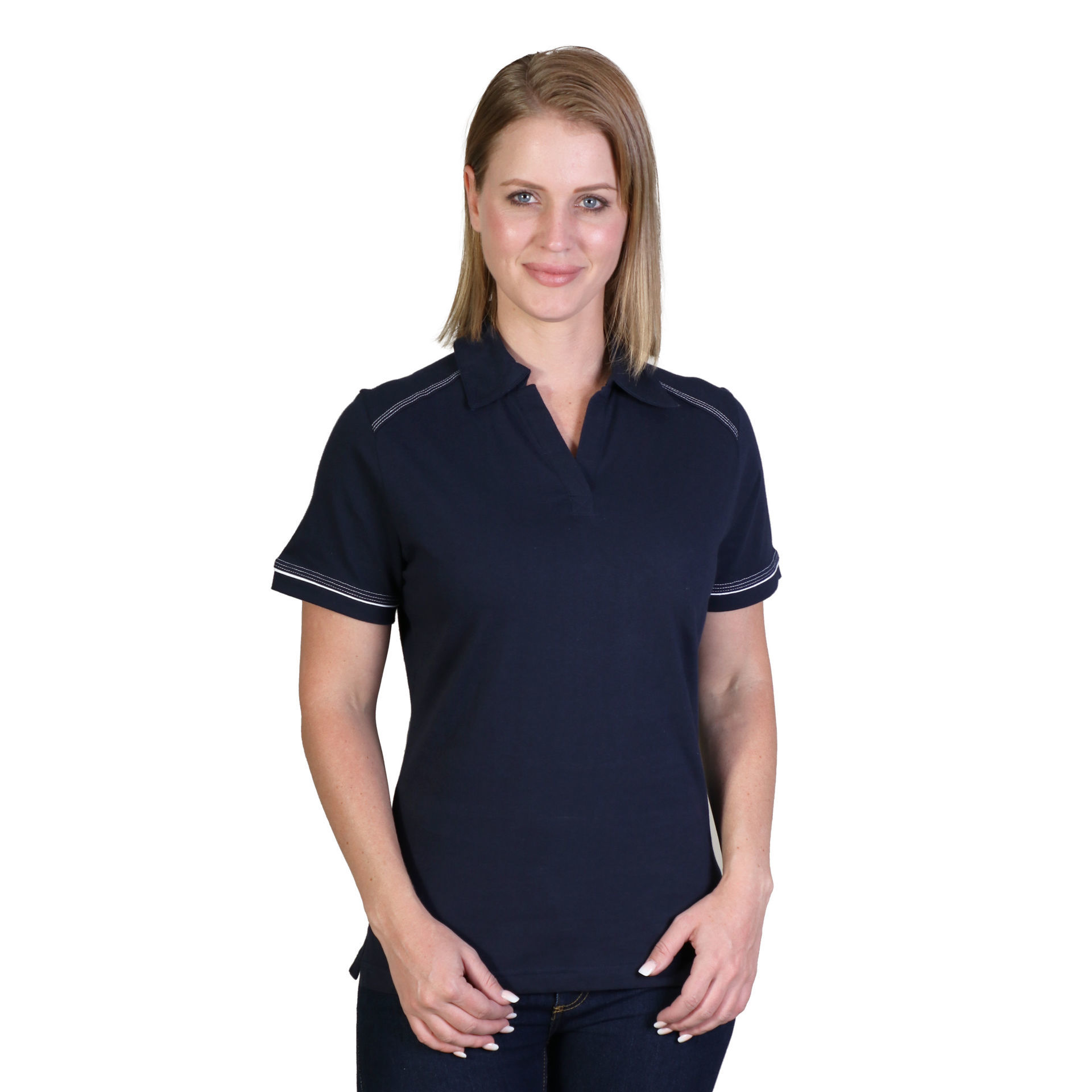 Ladies Flat Piping Polo - End of Range