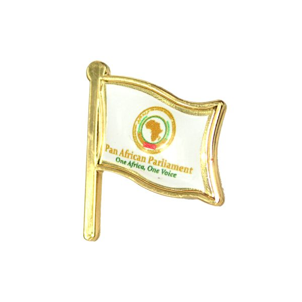 Metal flag + Pin with full colour