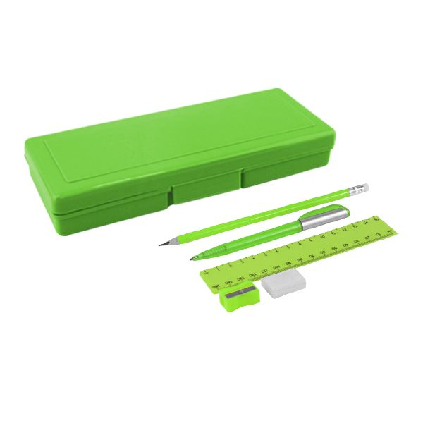 Plastic Stationery Set with 1 colour print