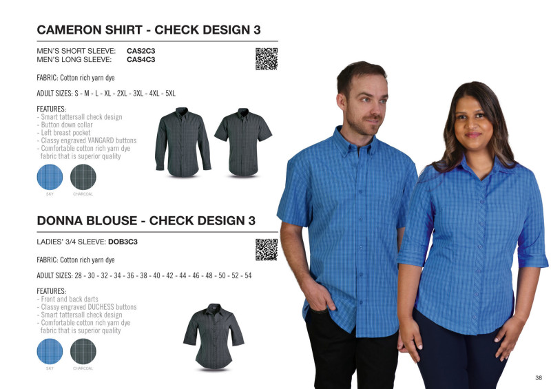 Cameron Shirt Short Sleeve - Check 3