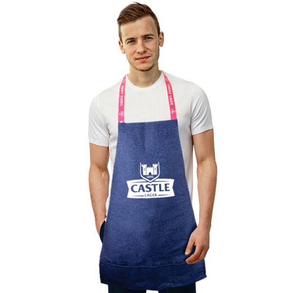 Cheff Denim Apron 1 col & sublimated handles