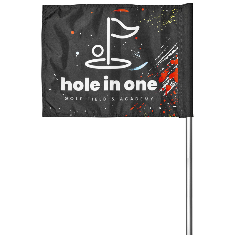 Pre-Printed Sample Hoppla Tournament Golf Flag