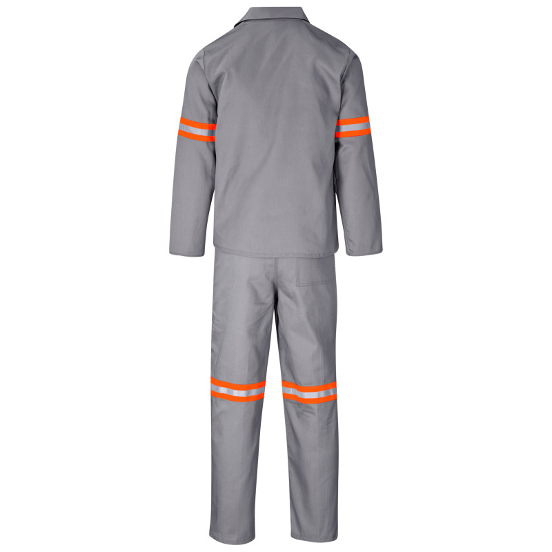 Trade Polycotton Conti Suit - Reflective Arms & Legs - Orange Tape