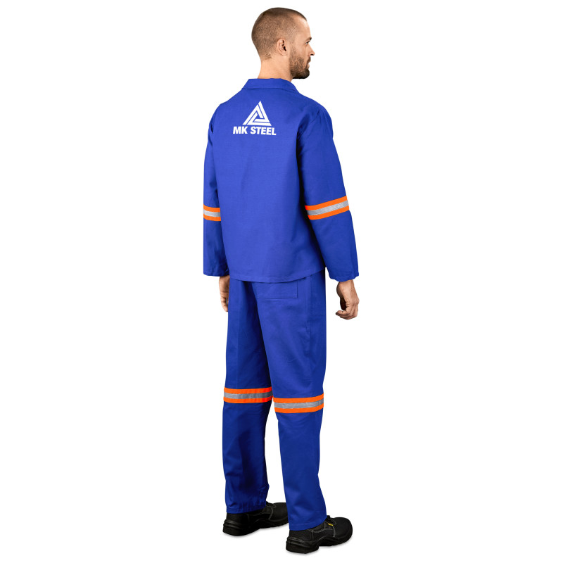 Technician 100% Cotton Conti Suit - Reflective Arms & Legs - Orange Tape