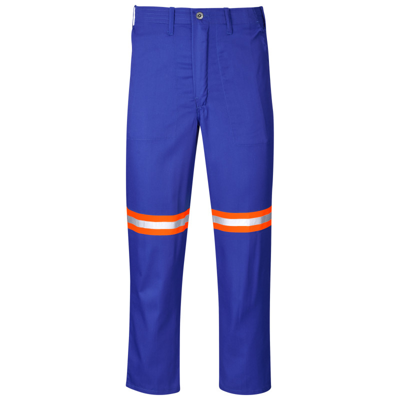 Trade Polycotton Pants - Reflective Legs - Orange Tape