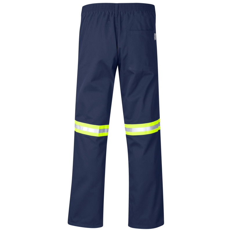 Site Premium Polycotton Pants - Reflective Legs - Yellow Tape