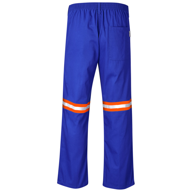 Site Premium Polycotton Pants - Reflective Legs - Orange Tape