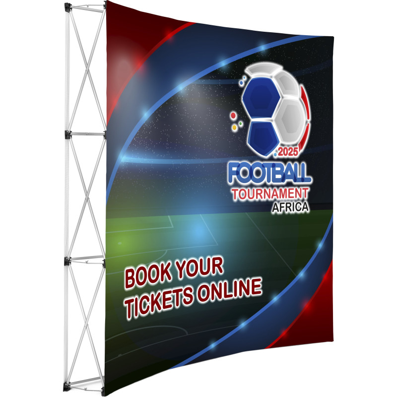 Legend Curved Banner Wall 2.15m x 2.25m