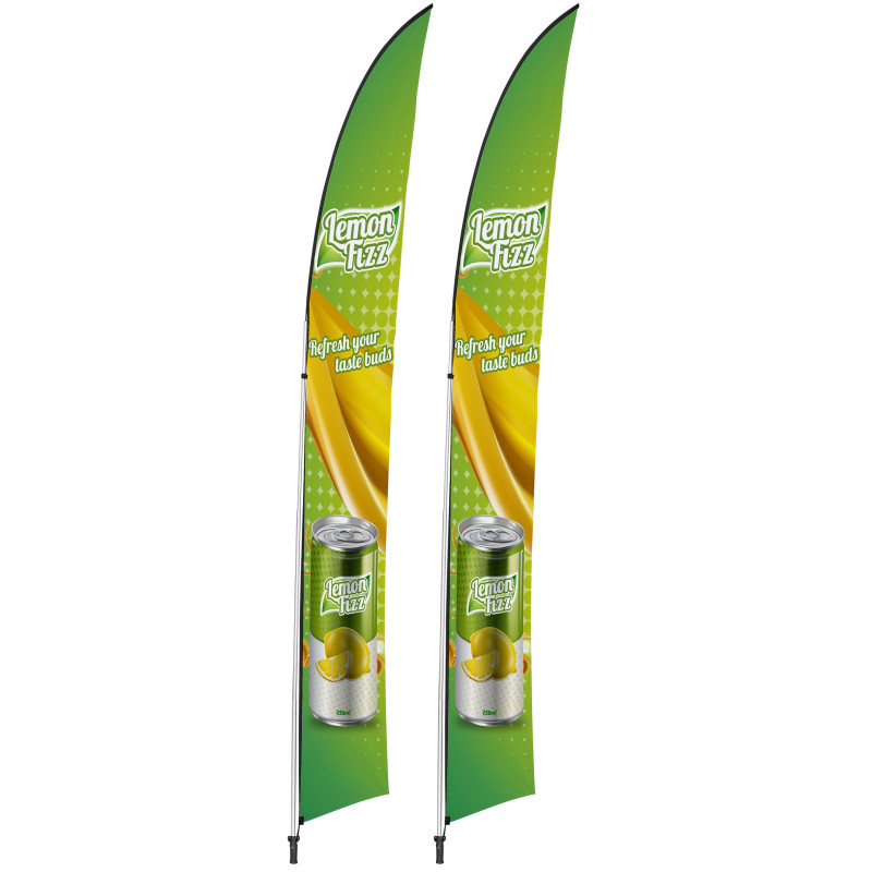 Legend 4m Arcfin Flying Banner (Set of 2)