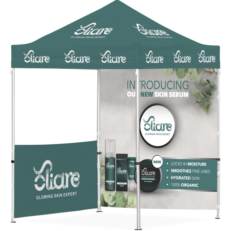 Ovation Sublimated Gazebo 2m X 2m - 1 Half-Wall Skin - 1 Full-Wall Skin