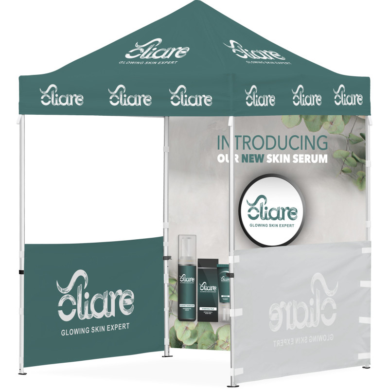 Ovation Sublimated Gazebo 2m X 2m - 2 Half-Wall Skins - 1 Full-Wall Skin