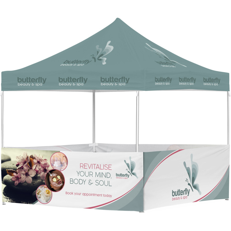 Ovation Sublimated Gazebo 3m X 3m - 4 Half-Wall Skins