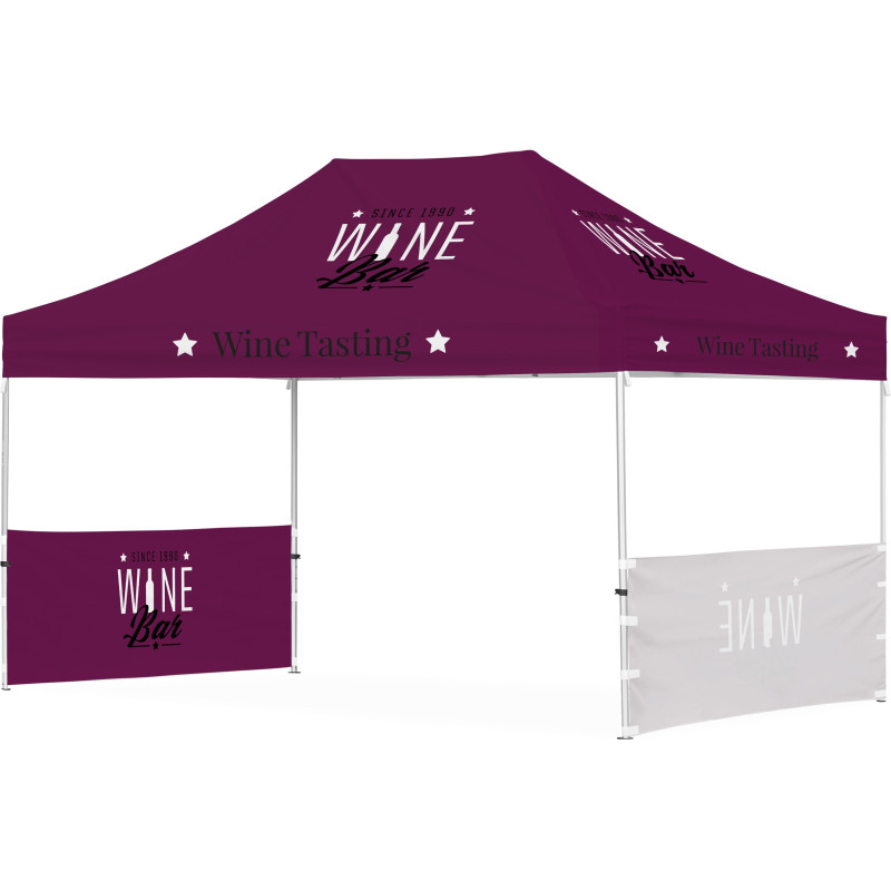 Ovation Sublimated Gazebo 4.5m X 3m - 2 Short Half-Wall Skins