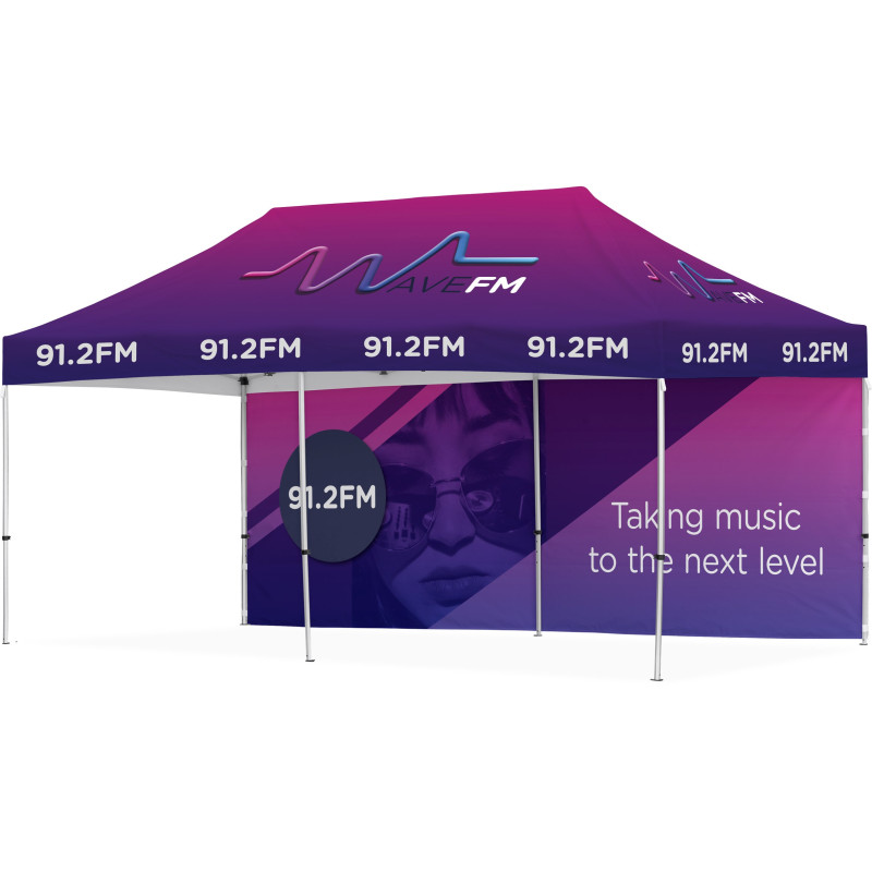 Ovation Sublimated Gazebo 6m X 3m - 1 Long Full-Wall Skin