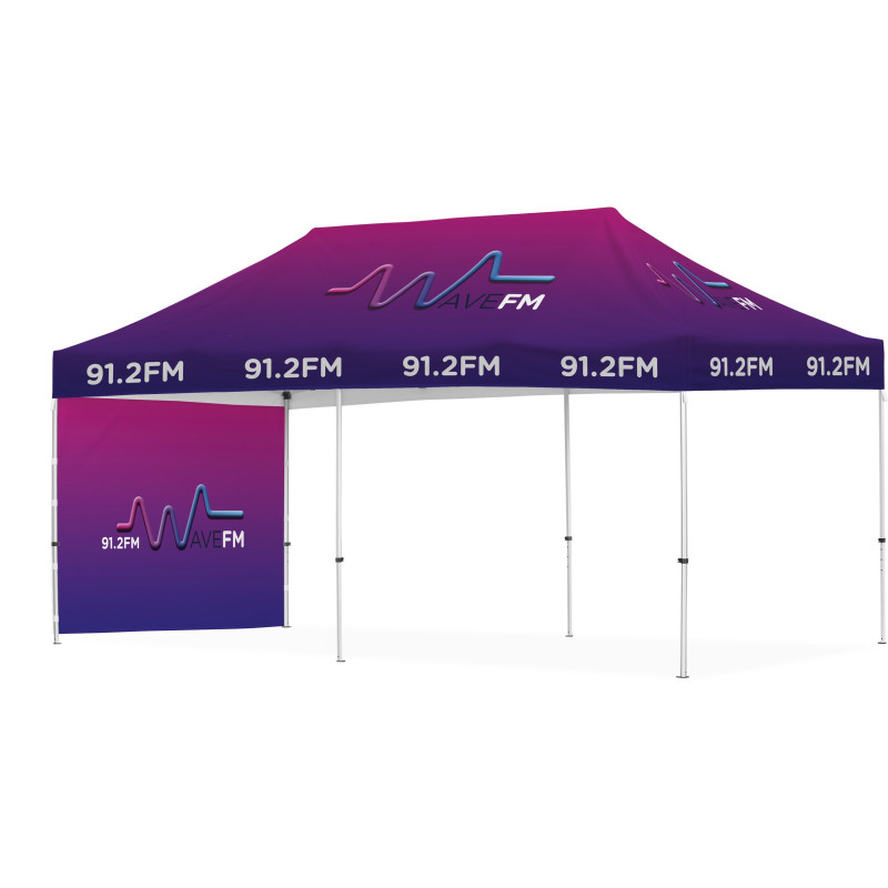 Ovation Sublimated Gazebo 6m X 3m - 1 Short Full-Wall Skin