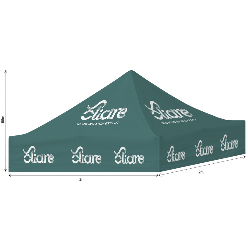 Ovation Sublimated Gazebo 2m X 2m - Roof (Excludes Hardware)