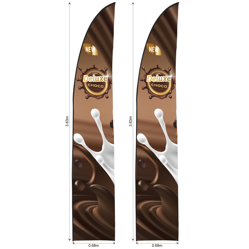 Legend 3m Sublimated Arcfin Flying Banner Skin - Set Of 2 (Excludes Hardware)