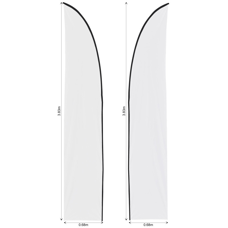 Legend 3m Sublimated Arcfin Double-Sided Flying Banner Skin (Excludes Hardware)