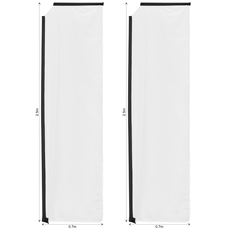 Legend 3m Sublimated Telescopic Flying Banner Skin - Set Of 2 (Excludes Hardware)