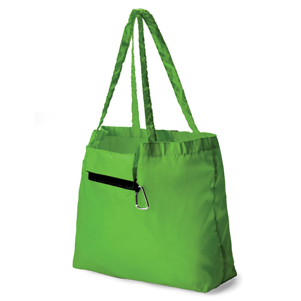 Foldable Shopper with Carabiner