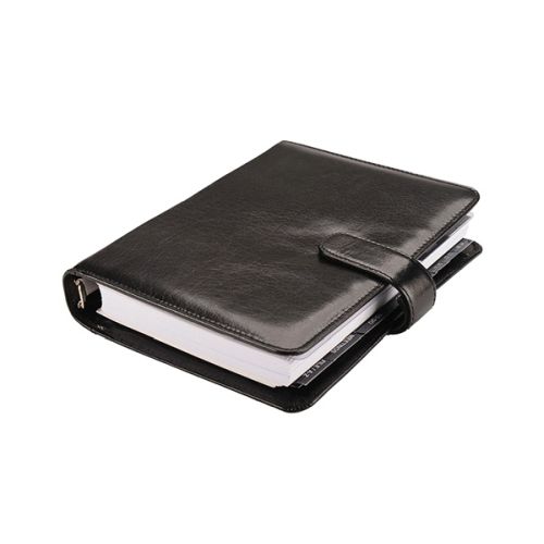 A5 Vitello Leather Organiser with Tab Closure