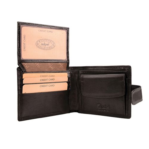 Wallet with Credit Card Flap & Coin Purse