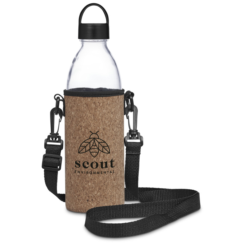 Kooshty Kork Hands-Free Glass Water Bottle – 850ml