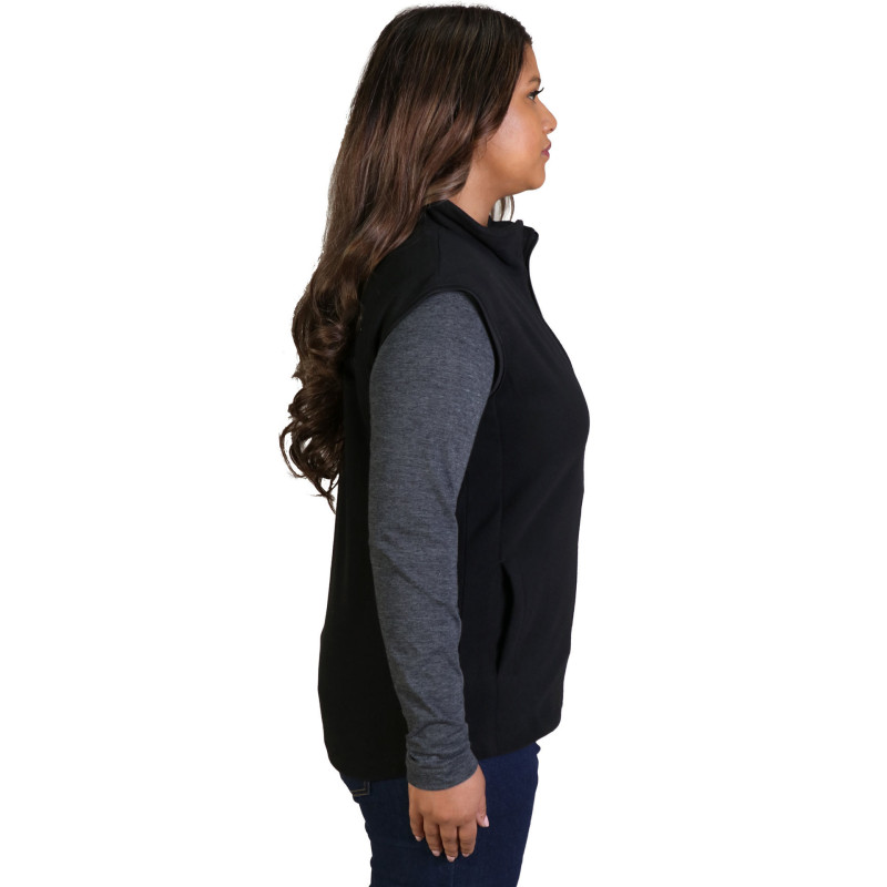 Belle Fleece - Sleeveless - Black - End Of Range