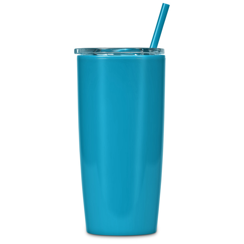 Altitude Daytona Plastic 2-in-1 Double-Wall Tumbler & Straw - 600ml