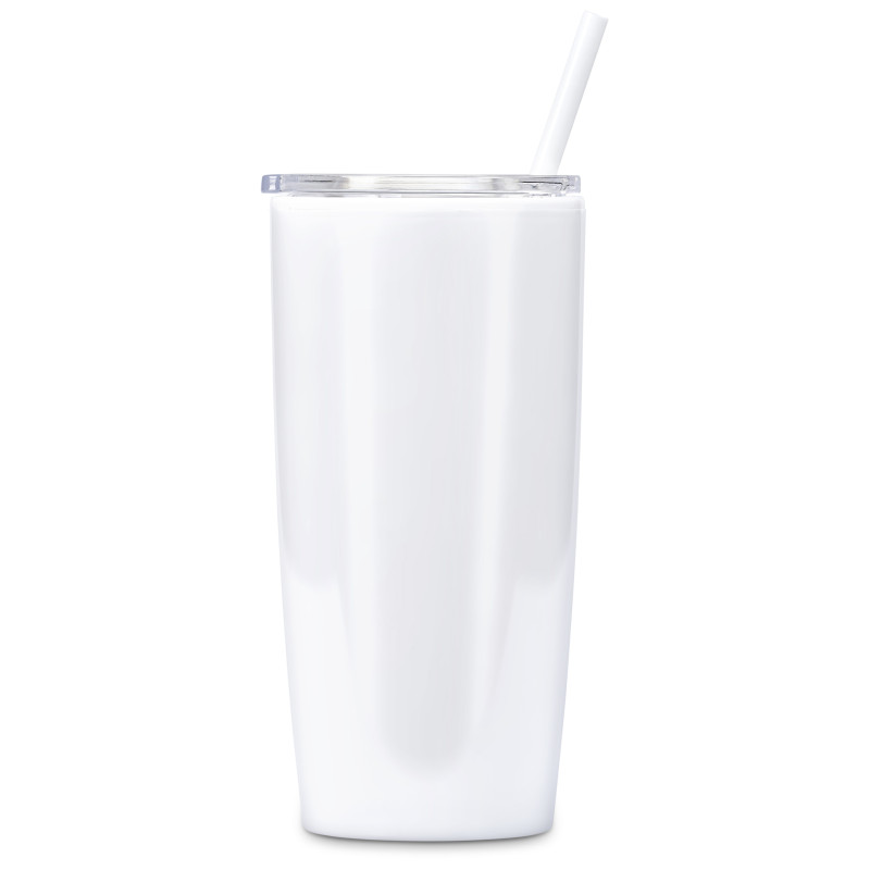 Altitude Daytona Plastic 2-in-1 Double-Wall Tumbler & Straw - 600ml