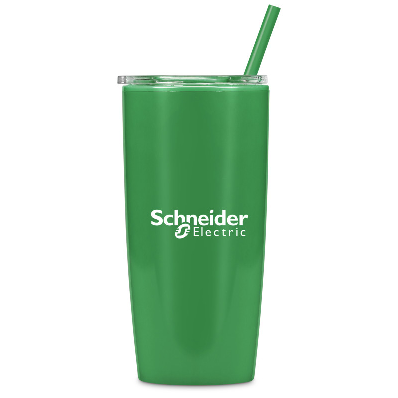 Altitude Daytona Plastic 2-in-1 Double-Wall Tumbler & Straw - 600ml