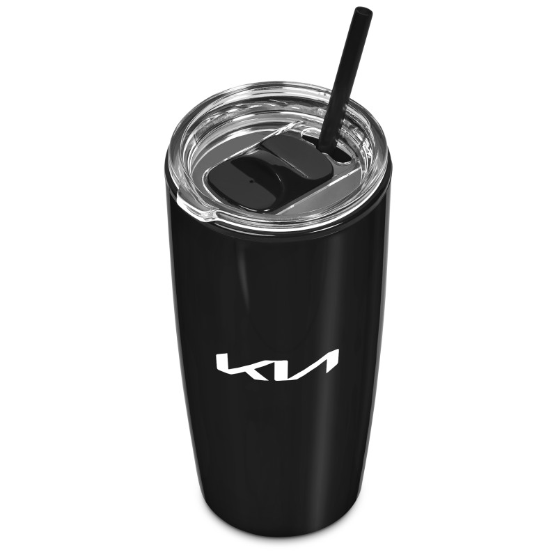 Altitude Daytona Plastic 2-in-1 Double-Wall Tumbler & Straw - 600ml