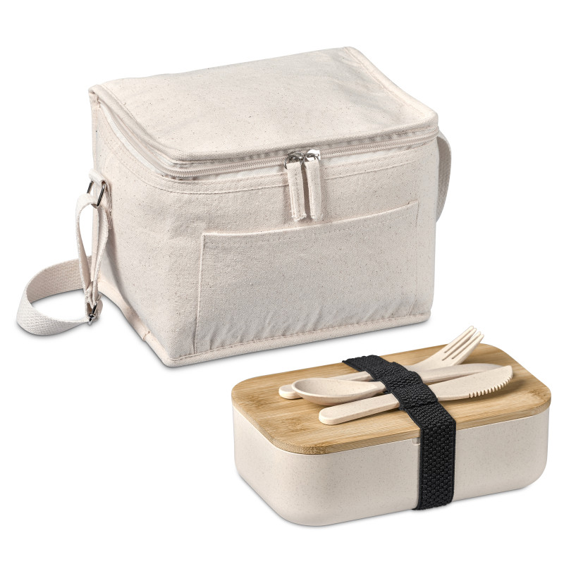 Okiyo Kura Cotton & Wheat Straw Lunch Set