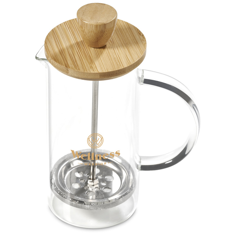 Okiyo Aibo Glass & Bamboo Coffee Set