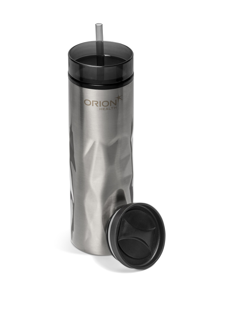 Serendipio Fire & Ice Stainless Steel & Plastic 2-In-1 Tumbler - 435ml - Silver