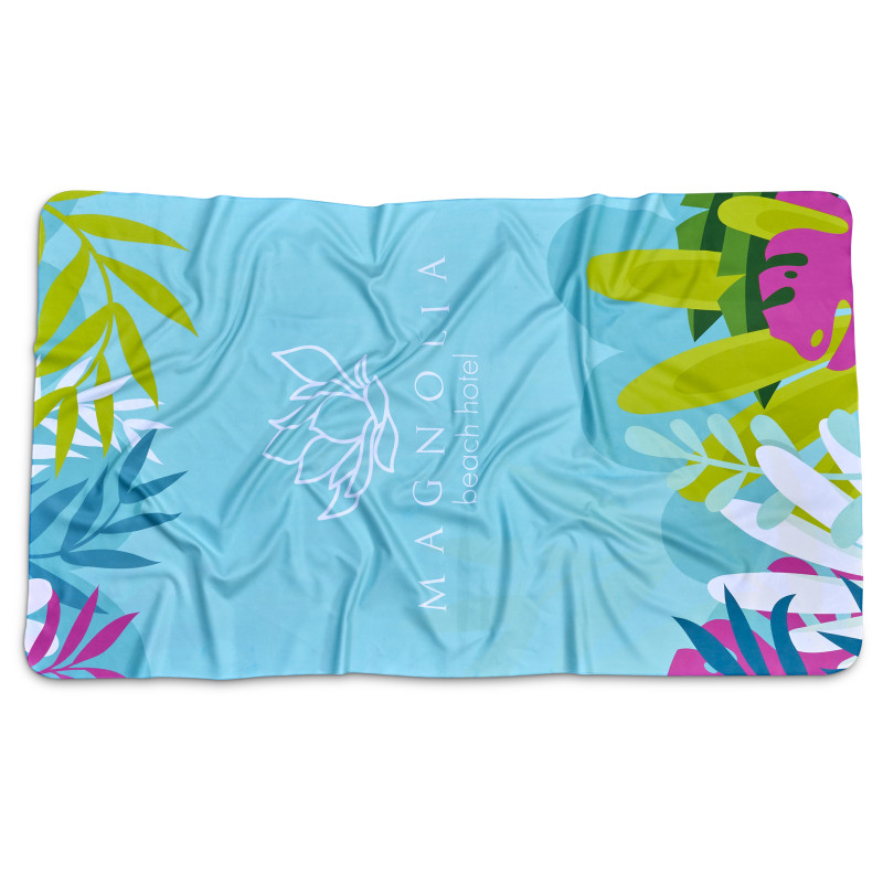 Pre-Printed Sample Hoppla Hula Beach Towel - Dual Sided Branding