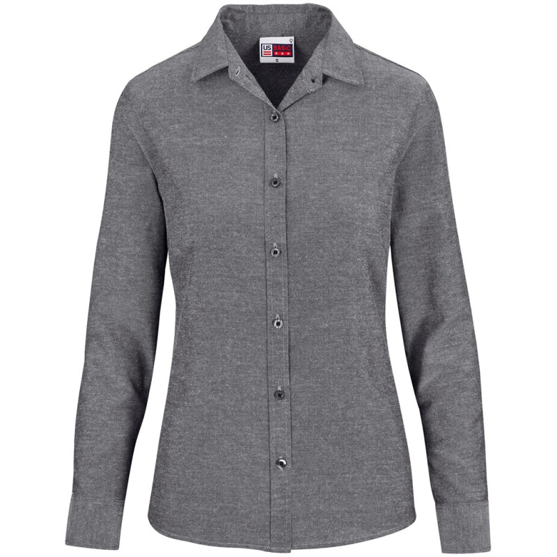 Ladies Long Sleeve Oxford Shirt