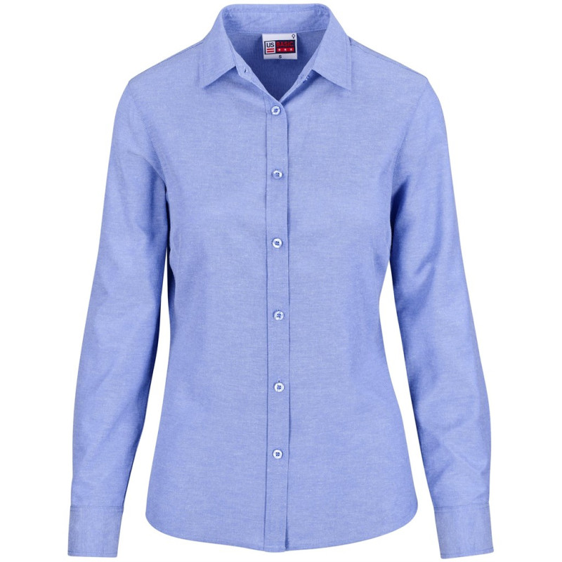 Ladies Long Sleeve Oxford Shirt