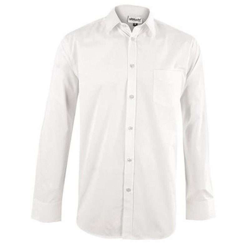 Mens Long Sleeve Haiden Shirt - White