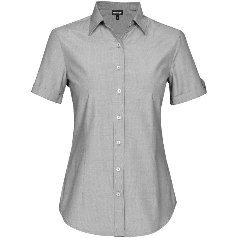 Ladies Short Sleeve Portsmouth Shirt - Black
