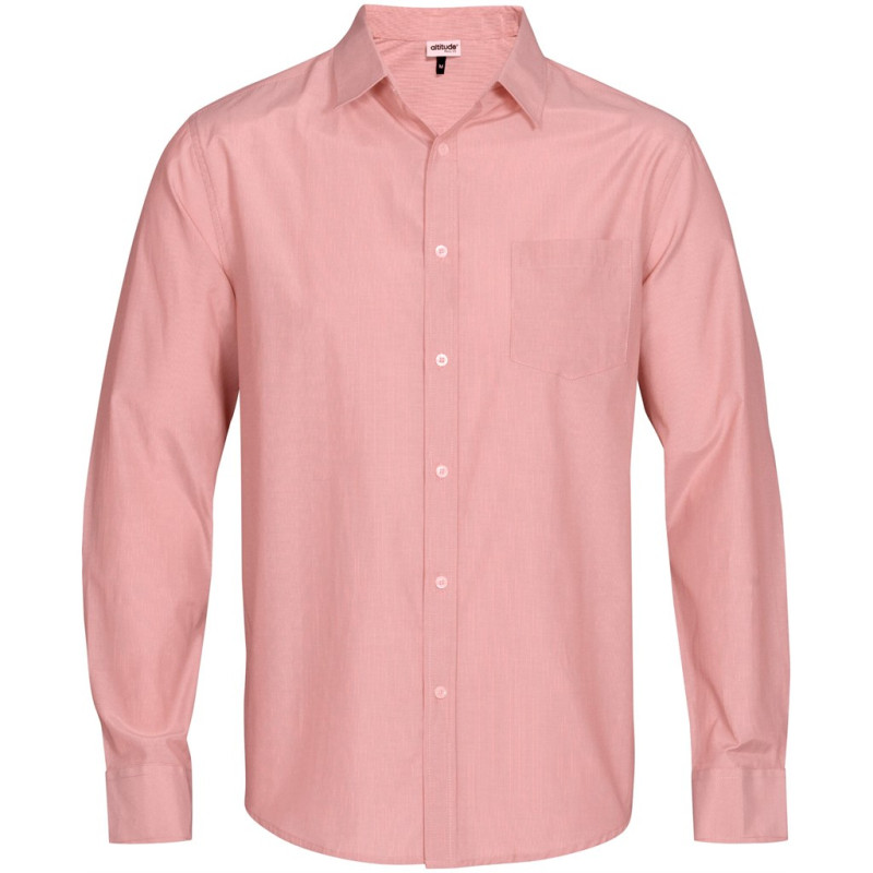 Mens Long Sleeve Portsmouth Shirt - Red