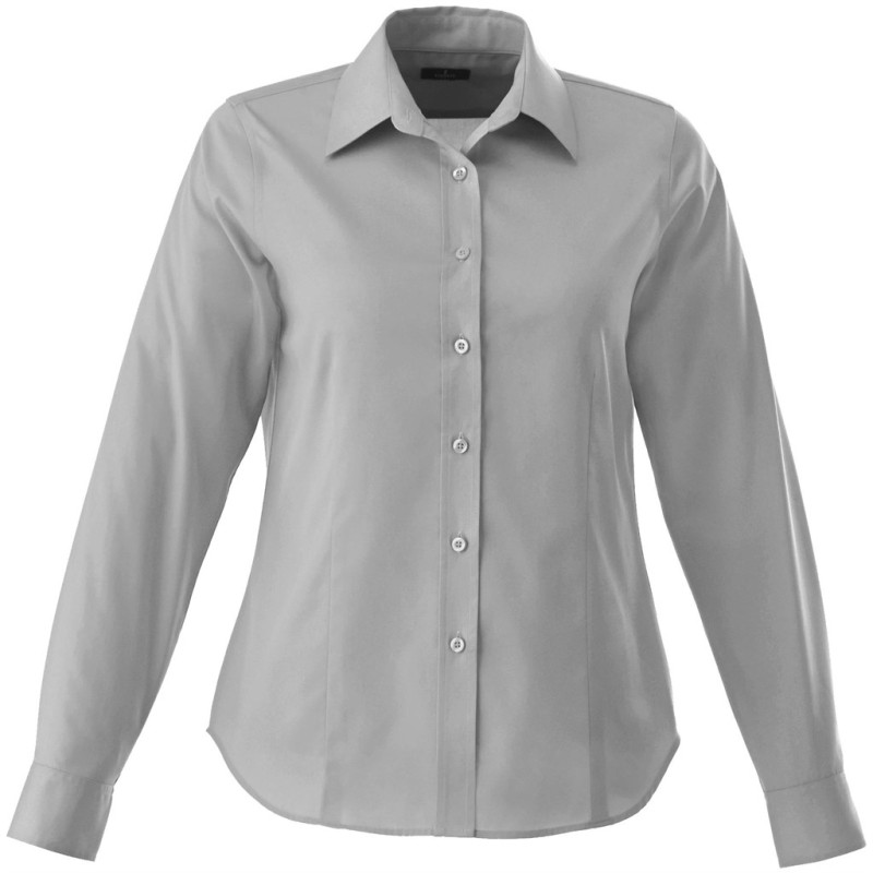 Ladies Long Sleeve Wilshire Shirt Grey Only - Grey