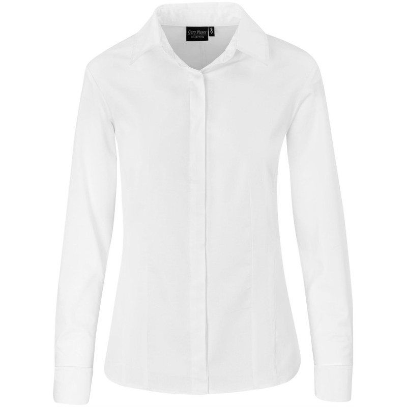 Ladies Long Sleeve Taylor Shirt - White