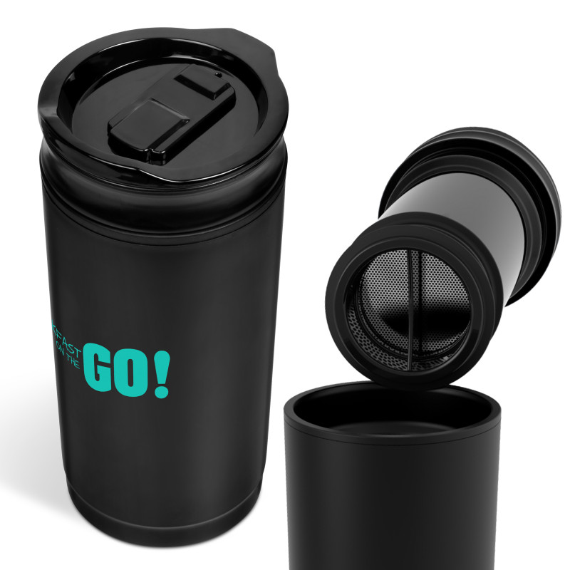 Colombia Plastic Double-Wall Tumbler & Press - 470ml