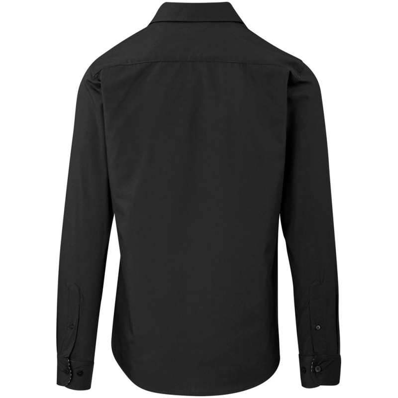 Mens Long Sleeve Warrington Shirt - Black