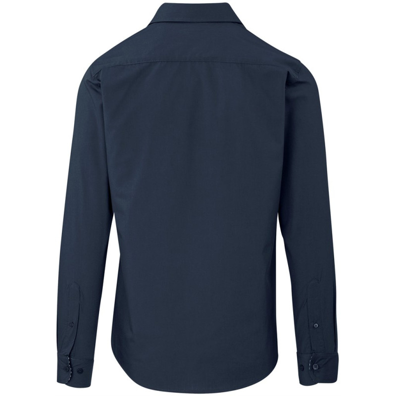 Mens Long Sleeve Warrington Shirt - Navy