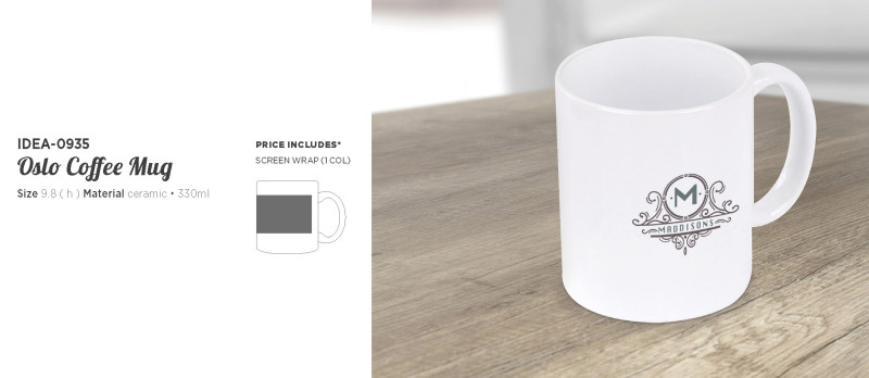 Altitude Oslo Ceramic Coffee Mug - 330ml